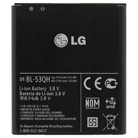Lg Optimus L9 Pil Batarya P769 Bl-53Qh