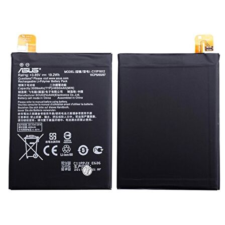 Asus Zenfone Zoom S Pil Batarya C11P1612