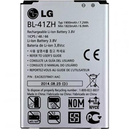 Lg L Fino / Lg Leon Batarya Pil D290 Bl-41Zh