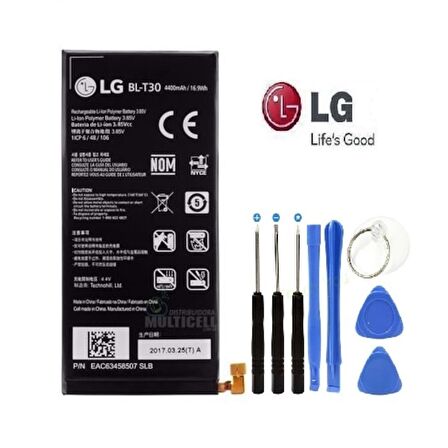 Lg X K10 Power 2 M320 Bl-T30 Batarya Pil ve Tamir Seti