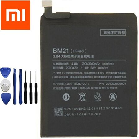Xiaomi Mi Note 1 Pil Batarya Bm21 ve Tamir Seti