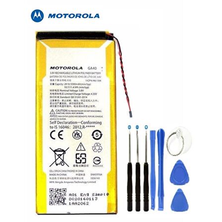 Motorola G4 Xt1625 G4 Plus Xt1622 Pil Batarya Ga40+Tamir Set