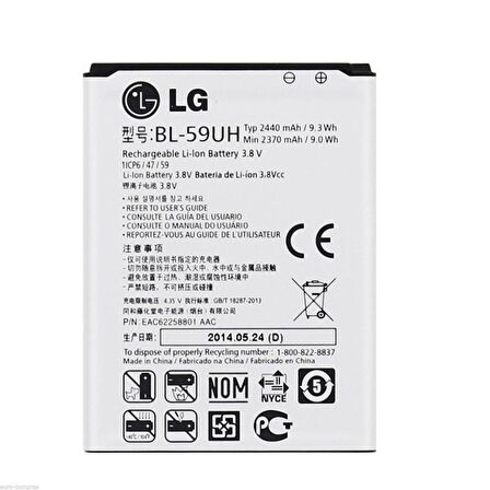 Lg Optimus L70 Pil Batarya D320 Bl-52Uh