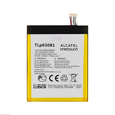 Alcatel One Touch Pop S7 Tlp030B1 Pil Batarya + Tamir Seti