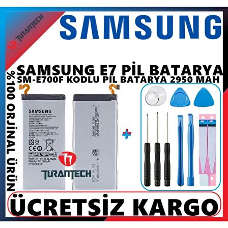 Samsung E7 E700 Pil Batarya Eb-Be700Abe ve Tamir Seti