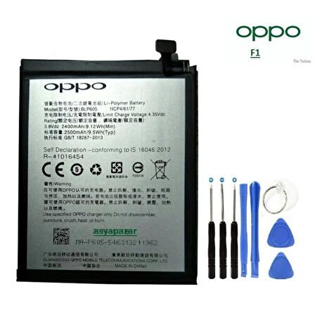 Oppo F1 Batarya Pil Bl605 + Tamir Seti