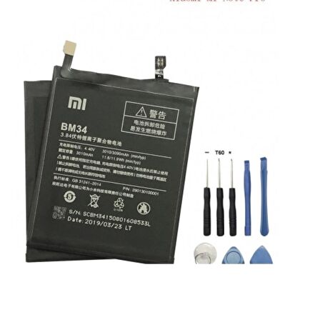 Xiaomi Mi Note Pro Batarya Pil ve Tamir Seti Bm34