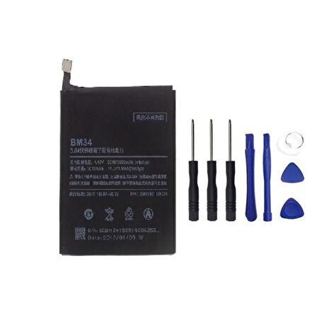 Xiaomi Mi Note Pro Batarya Pil ve Tamir Seti Bm34