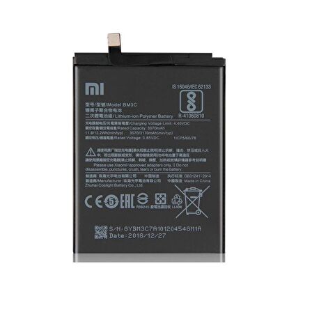 Xiaomi Mi 7 Batarya Pil Bm3C 3070 Mah.