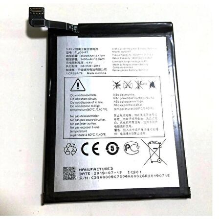 Vodafone Smart V10 Pil Batarya Tlp034F1 3400 Mah