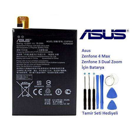 Asus Zenfone 4 Max C11P1612 Batarya Pil ve Tamir Seti