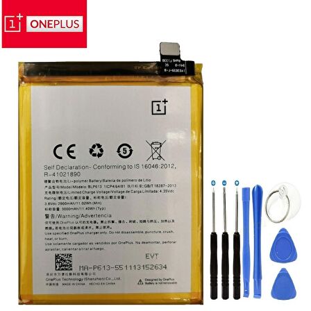 Oneplus 3 Pil Batarya Blp613 + Tamir Seti One Plus