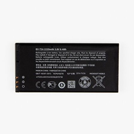 Nokia Lumia 550 Bv-T5A Pil Batarya 2200 Mah