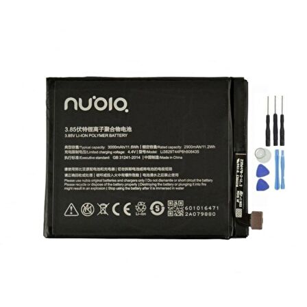 Zte Nubia Z11 Pil Batarya ve Tamir Seti Li3829T44P6h806435