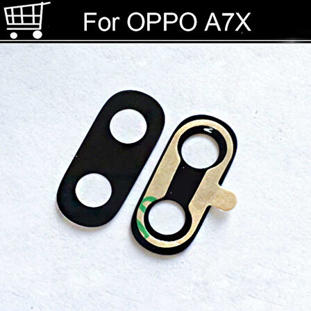 Oppo A7x Kamera Lens Camı+Yapışkan