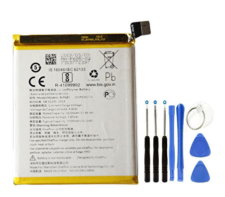 OnePlus 6T A6010 A6013 Pil Batarya ve Tamir Seti BLP685