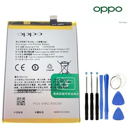 Oppo Realme 5/5i/C3 Pil Batarya BLP729+Tamir Seti