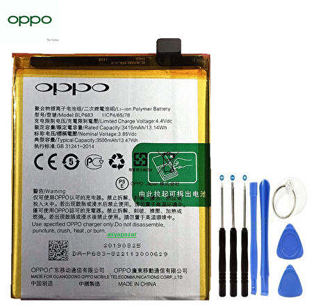 Oppo AX7 Pil Batarya BL683 + Tamir Seti