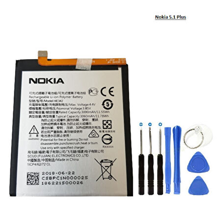 Nokia 5.1 Plus TA-1108 Batarya Pil HE342