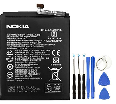 Nokia 3.1 Plus Pil Batarya HE376 + Tamir Seti