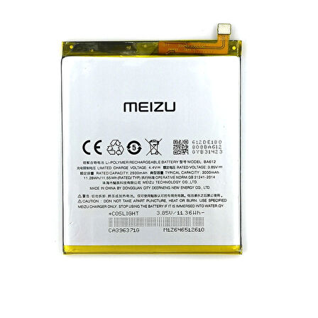 Meizu M5s Batarya Pil BA612 3000 mAh