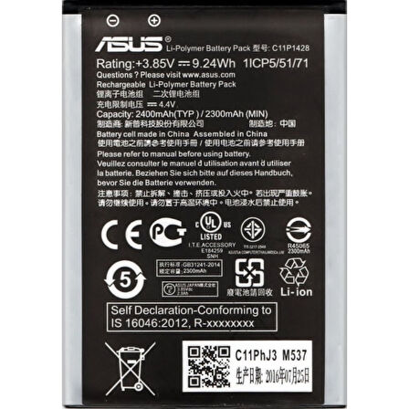 Asus ZenFone 2 Laser 5.0 ZE500KL/G Z00ED Pil Batarya C11P1428