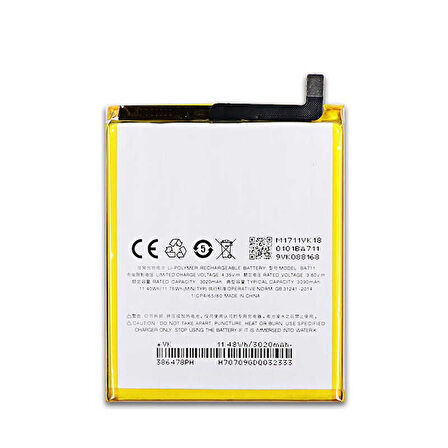 Meizu M6 BA711 Pil Batarya