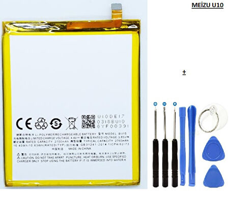 Meizu U10 Pil Batarya BU10 ve Tamir Seti