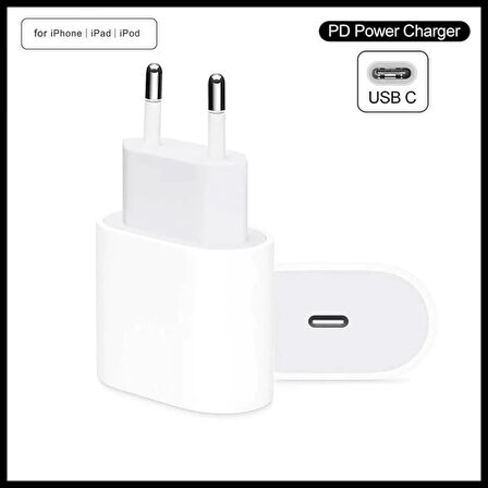 Apple İphone 20W USB-C Şarj Cihazı Aleti Adaptör Başlık