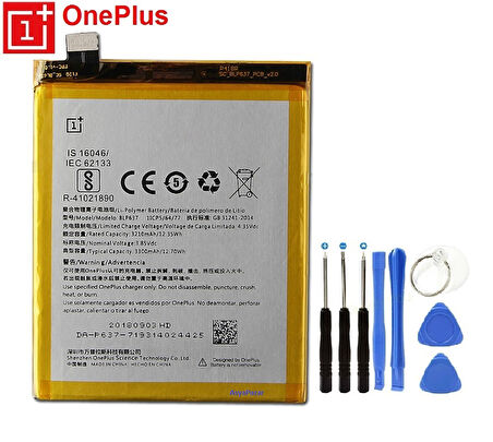 OnePlus 5T BLP637 Batarya ve Tamir Seti