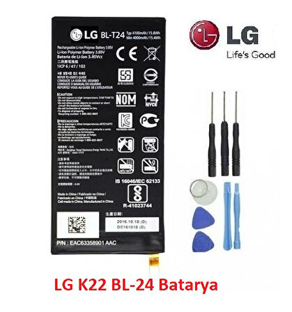 LG X Power K220 BL-T24 Batarya Pil ve Tamir Seti
