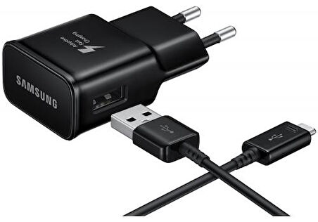 SAMSUNG HIZLI ŞARJ ALETİ VE MİCRO USB ŞARJ KABLOSU