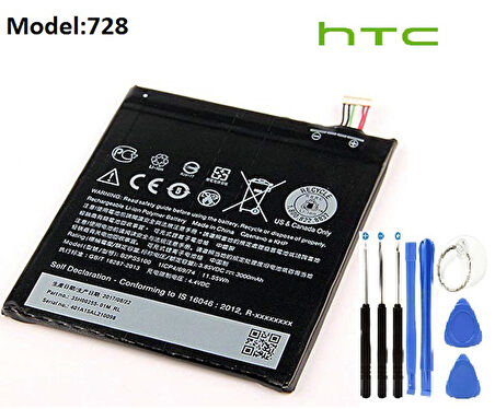 Htc Desire 728 Batarya Pil BOPJX100 ve Tamir Seti