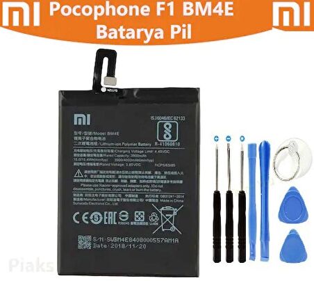 Xiaomi Mi Pocophone F1 BM4E Batarya Pil ve Tamir Seti