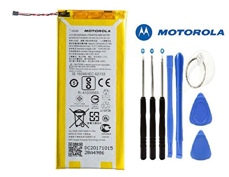 Motorola Moto G5 Plus XT1687 Pil Batarya HG40 ve Tamir Seti