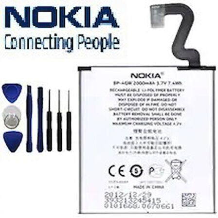 Nokia Lumia 625 Pil Batarya BP-4GWA 2000 mAh ve Tamir Seti