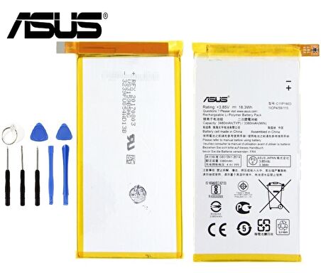 Asus Zenfone Deluxe Pil Batarya ZS570KL C11P1603 ve Tamir Seti