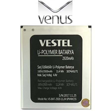 Vestel Venüs V3 5530 Pil Batarya VS-BAT-2920-11.24 İTHAL