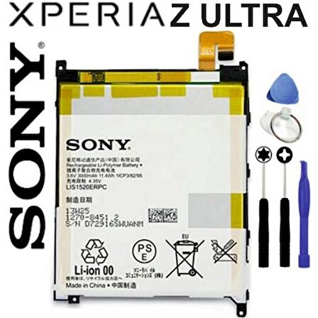 Sony Xperia Z Ultra Pil Batarya XL39h LIS1520ERPC ve Tamir Seti