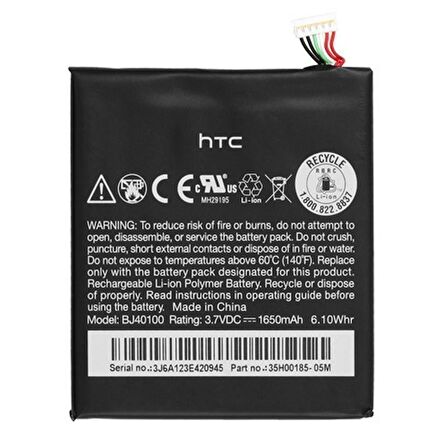 Htc One S Pil Batarya BJ40100 ve Tamir seti