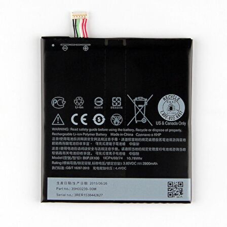 Htc Desire  830 / E9 / E9+ Pil Batarya B0PJX100 ve Tamir Seti