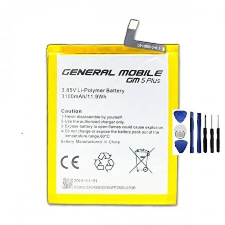 General Mobile GM5 Plus Pil Batarya ve Tamir Seti