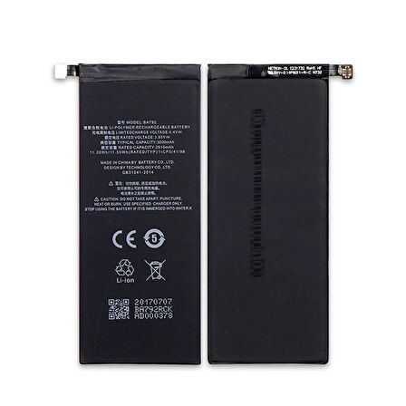 Meizu Pro 7 Batarya Pil Ba792 + Tamir Seti