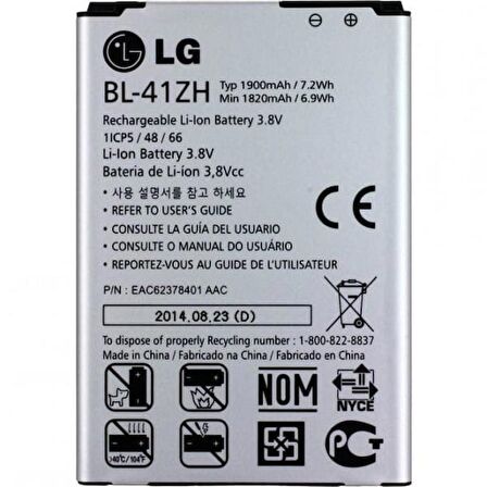 Lg L Fino / Lg Leon Batarya Pil  D290 BL-41ZH