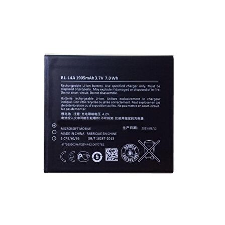 Nokia Lumia 535 Batarya Pil BL-L4A