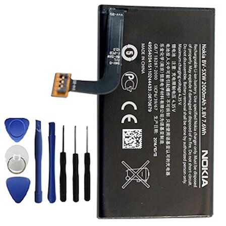 Nokia Lumia 1020 Batarya Pil Tamir Seti BV-5XW