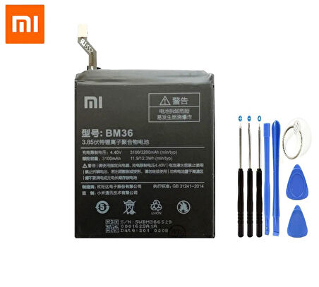 Xiaomi Mi5S Pil Batarya BM36 Tamir Seti