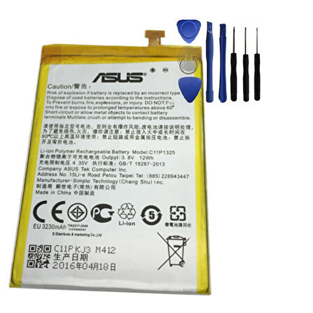 ASUS ZENFONE 6 BATARYA PİL C11P1325 ve TAMİR SETİ