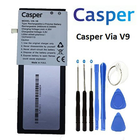 CASPER VİA V9 PİL  BATARYA VE TAMİR SETİ