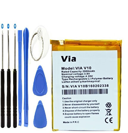 CASPER VİA V10 PİL BATARYA VE TAMİR SETİ